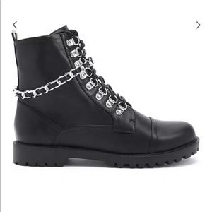Forever 21 faux leather combat boots size 7